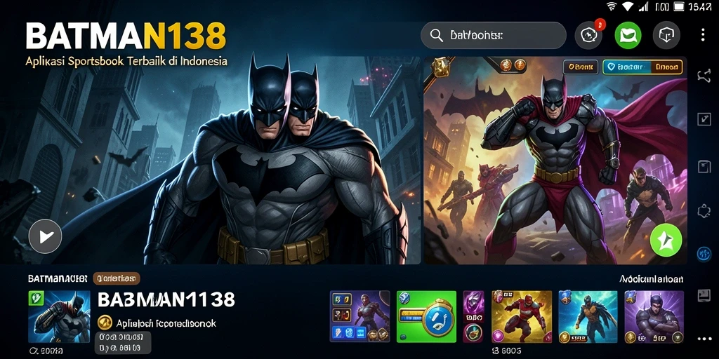 Tampilan utama gameplay taruhan olahraga di BATMAN138.