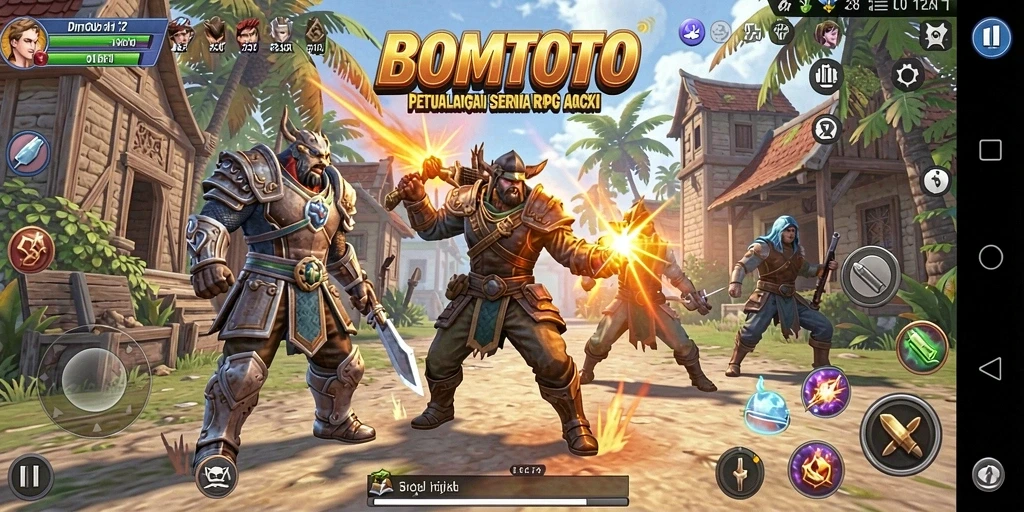 Tampilan menakjubkan dari pertarungan dalam BOMTOTO.