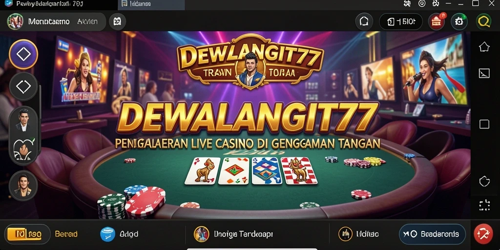 Penampilan menarik dari gameplay Live Casino DEWALANGIT77 yang imersif.