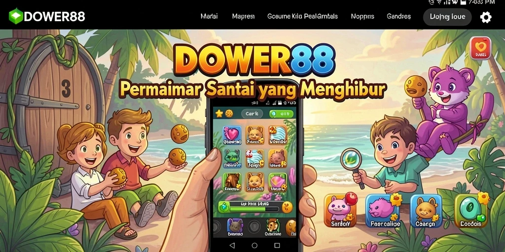 Tampilan gameplay DOWER88 yang mengasyikkan dan penuh warna.