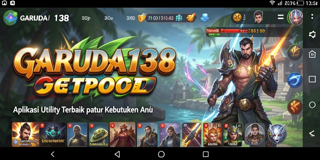 Tampilan antarmuka GARUDA138 yang modern dan fungsional.