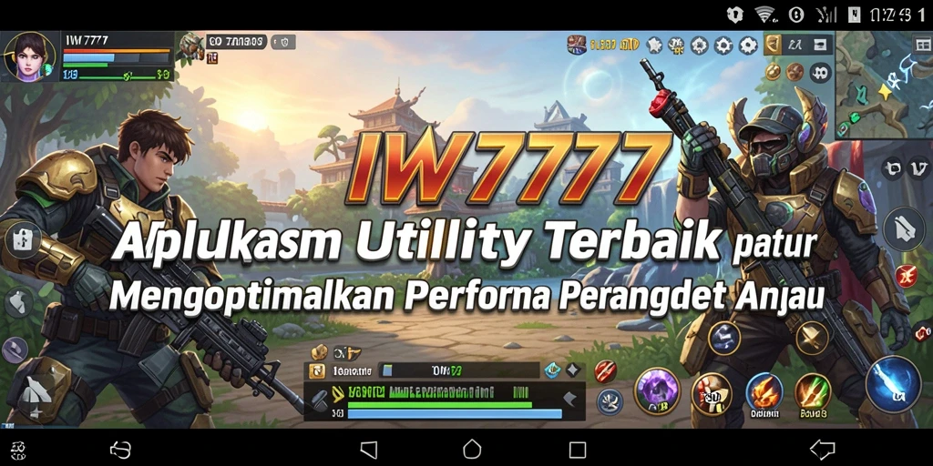 Tampilan antarmuka aplikasi IW777 yang sederhana dan intuitif.