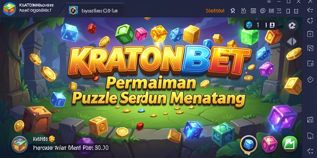 Tampilan menarik dari gameplay Puzzle KRATONBET yang menantang.