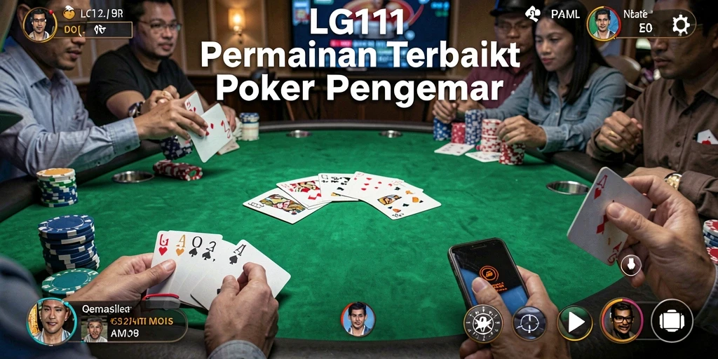 Screenshot utama LG111 menampilkan gameplay Poker yang mendebarkan dan interaktif.