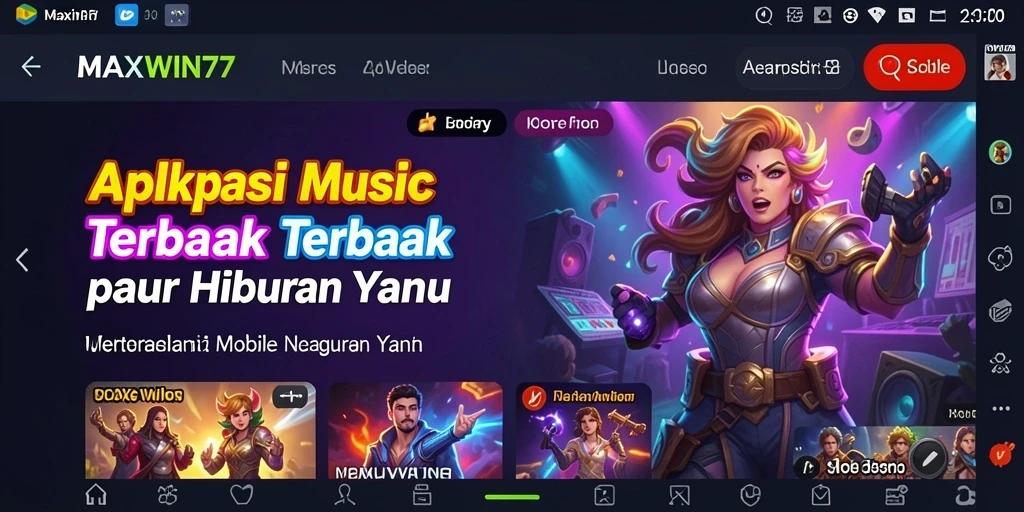 Tampilan gameplay di MAXWIN77 yang mengasyikkan dan penuh warna.