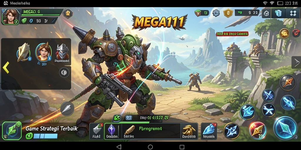 Tampilan menarik gameplay MEGA111 yang penuh strategi.