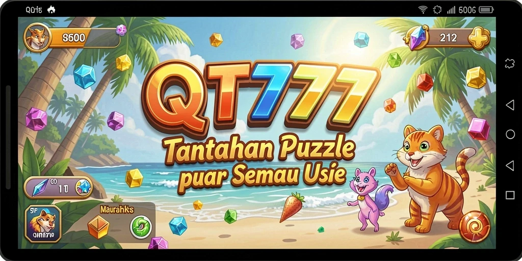 Tampilan gameplay <strong>QT777</strong> yang menantang dan menyenangkan.
