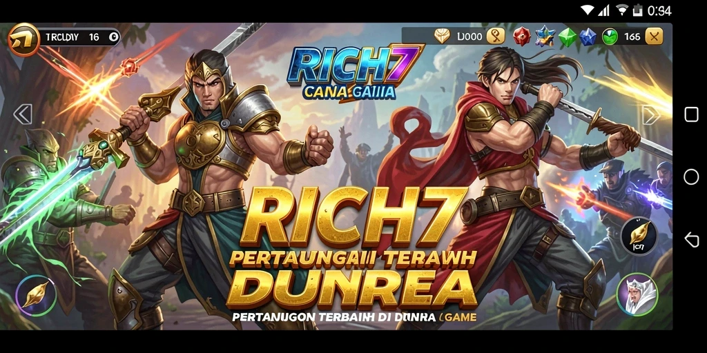 Gameplay mendebarkan dari RICH7 dalam pertarungan yang dinamis.