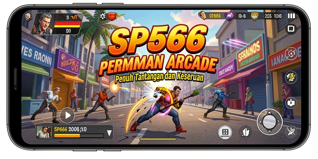 Tampilan gameplay SP666 yang dinamis dan penuh aksi.