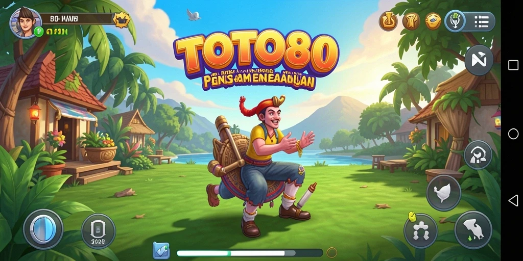 Tampilan gameplay menangkap keseruan TOTO80 dalam suasana santai.